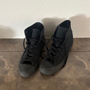 Classic Black High-Top Sneakers